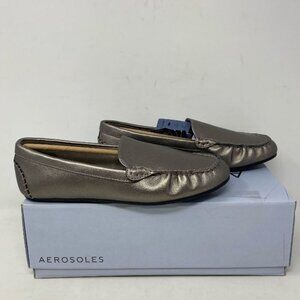 Aerosoles Womens Over Drive Driving Style Loafer, Gunmetal Combo Size 8